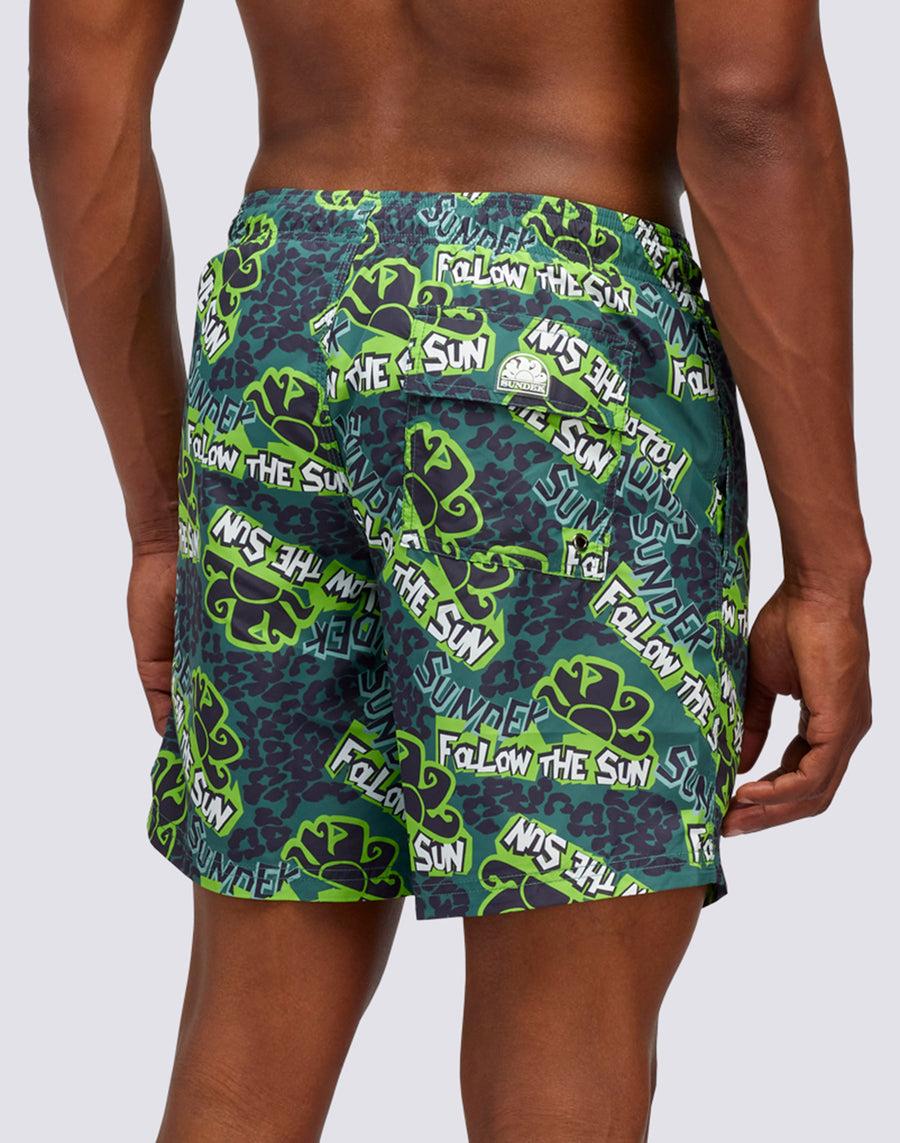 Sundek COSTUME STONEAGE PRINT m665bdrt4tg-a16tg Pezzi Unici