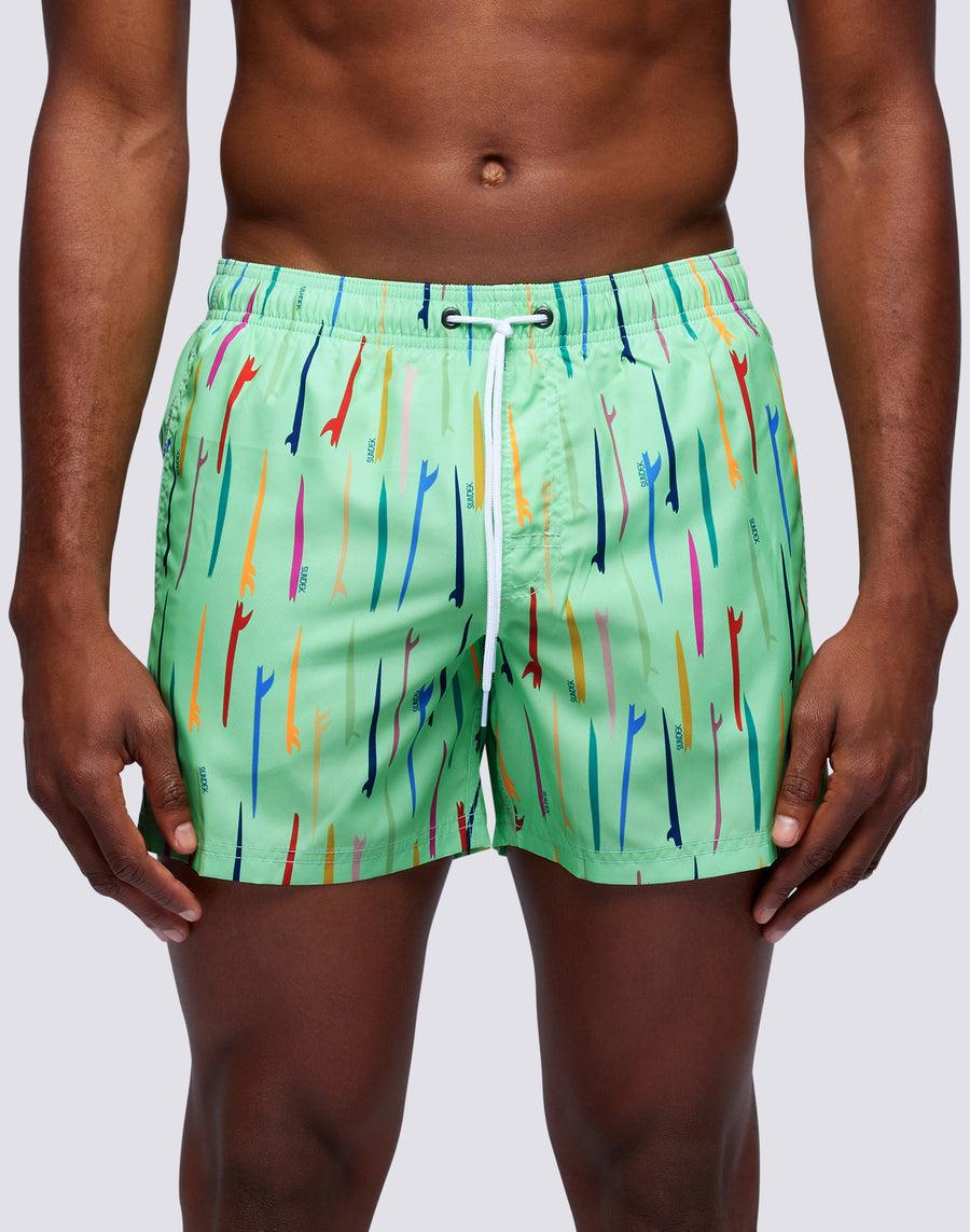 Sundek costume da bagno corto vita elasticata stampa pop surf repreve® m504bdrt3ru-776ru Shopping Online