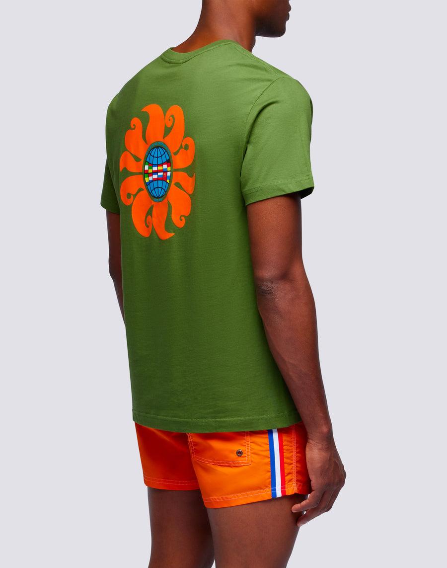Sundek t-shirt uomo in cotone capsule flag m669tesj500-12700 In Vendita
