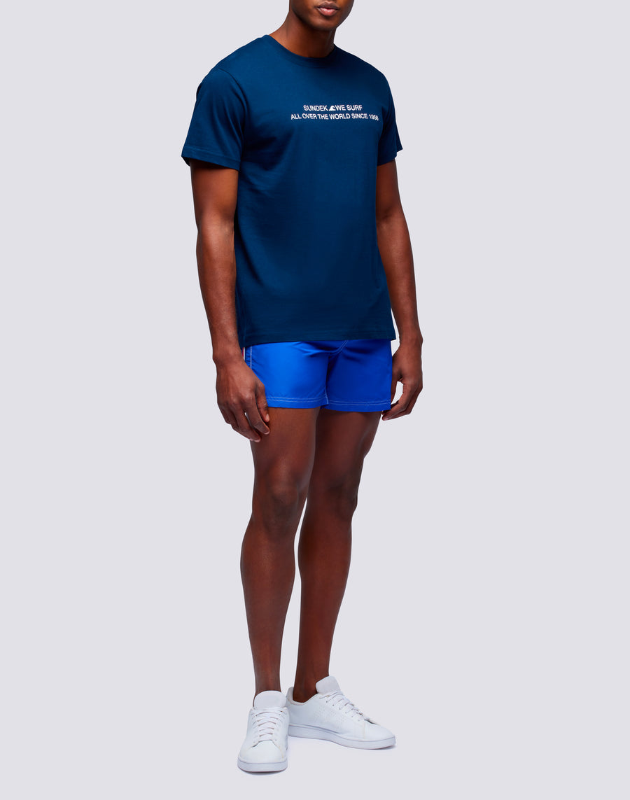 Sundek t-shirt uomo in cotone capsule flag m669tesj500-00600 Saldi