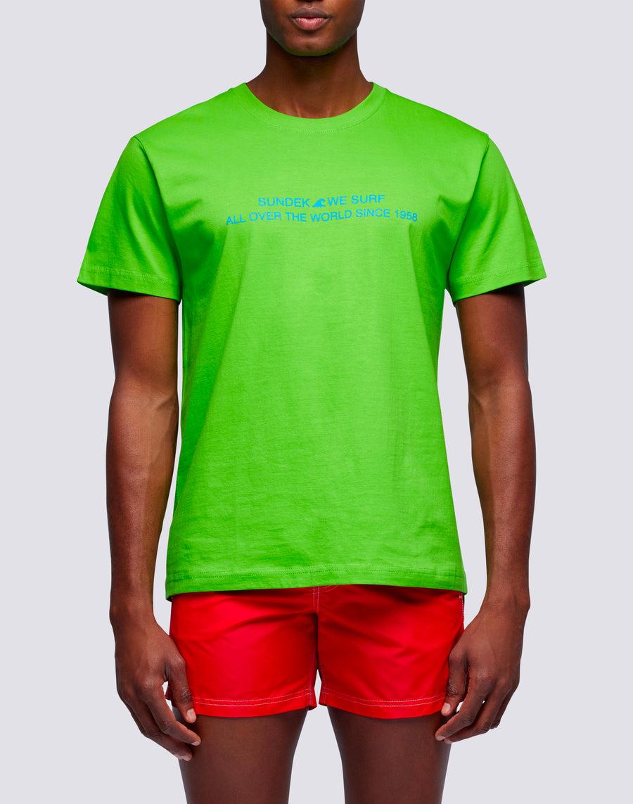 Sundek t-shirt uomo in cotone capsule flag m669tesj500-62000 Vendita Calda