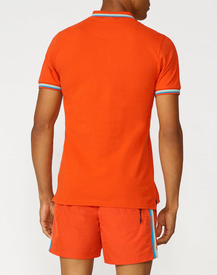 Sundek polo brice in cotone piquet con dettagli tricolor M779PLJ6500-91901 Promozione temporanea
