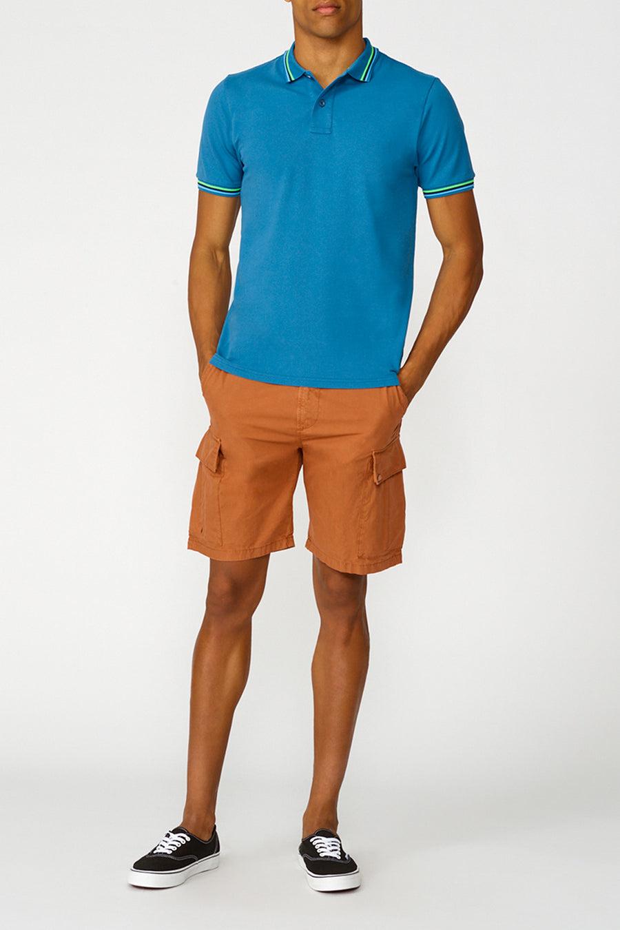 Sundek polo brice in cotone piquet con dettagli tricolor M779PLJ6500-77102 Fino al 65% di sconto