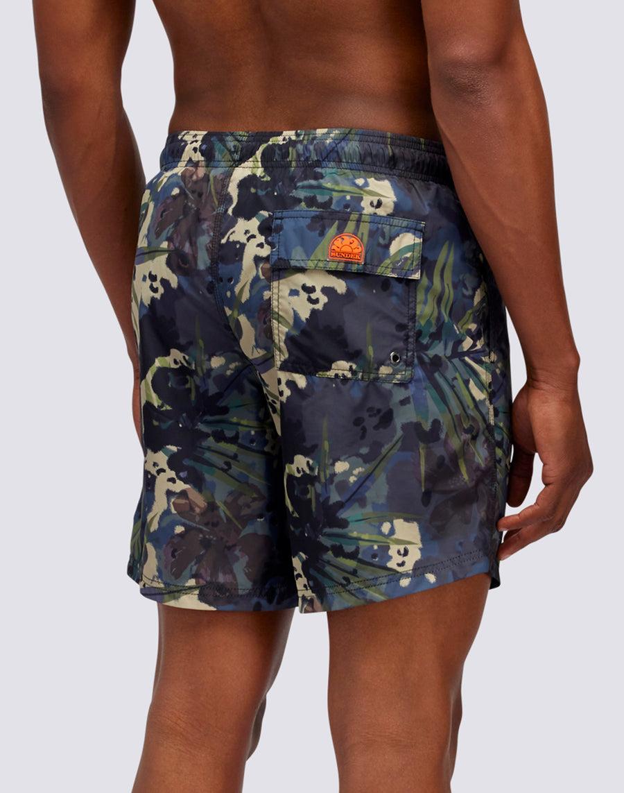 Sundek spotty jungle print boardshort M665BDRT4JS-108JS Nuovo