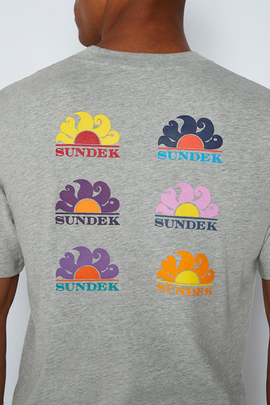 Sundek t-shirt stampa archive M292TEJR800-02900 Rilascio limitato