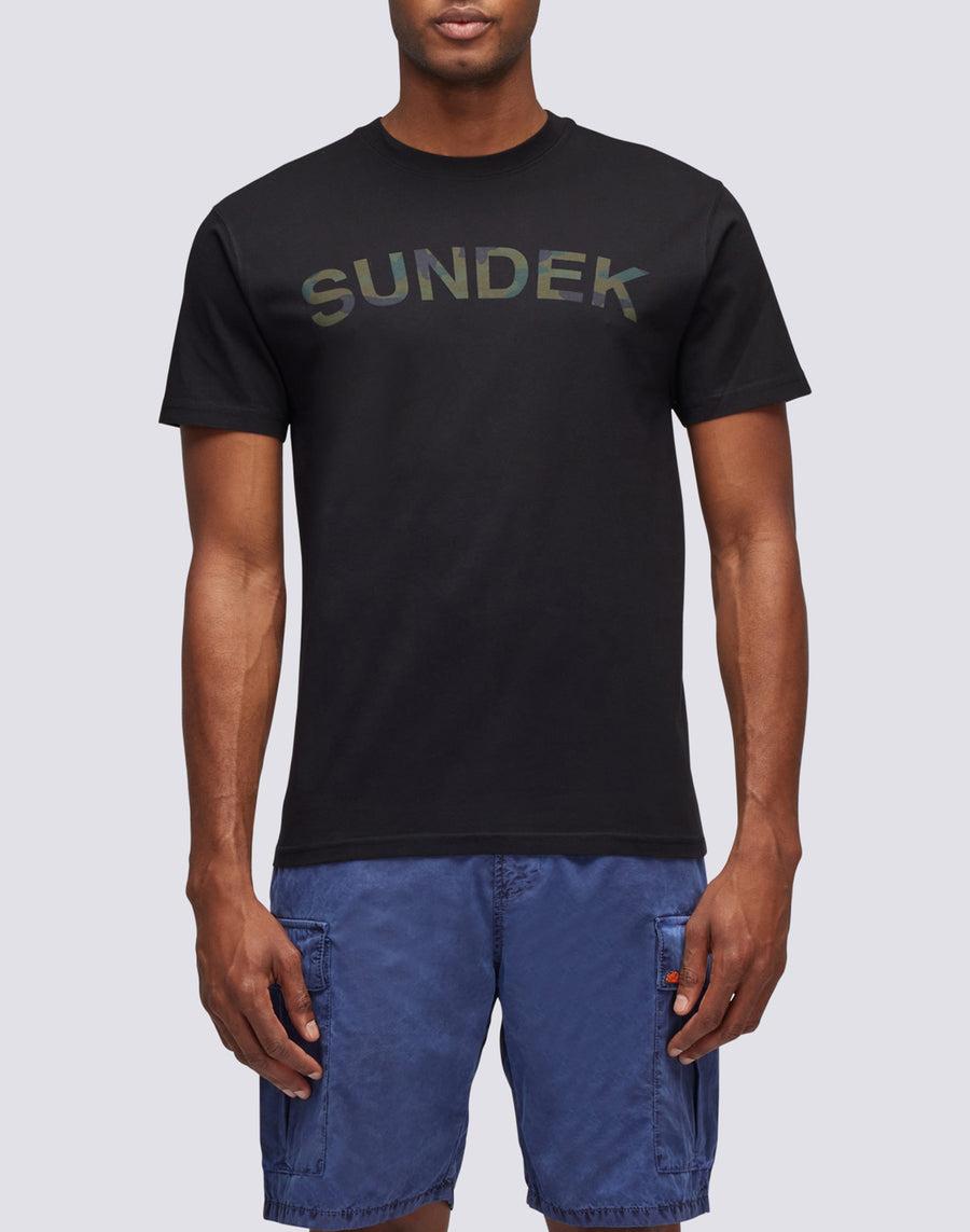 Sundek t-shirt con stampa camou M290TEJ7800-00400 Promozione temporanea