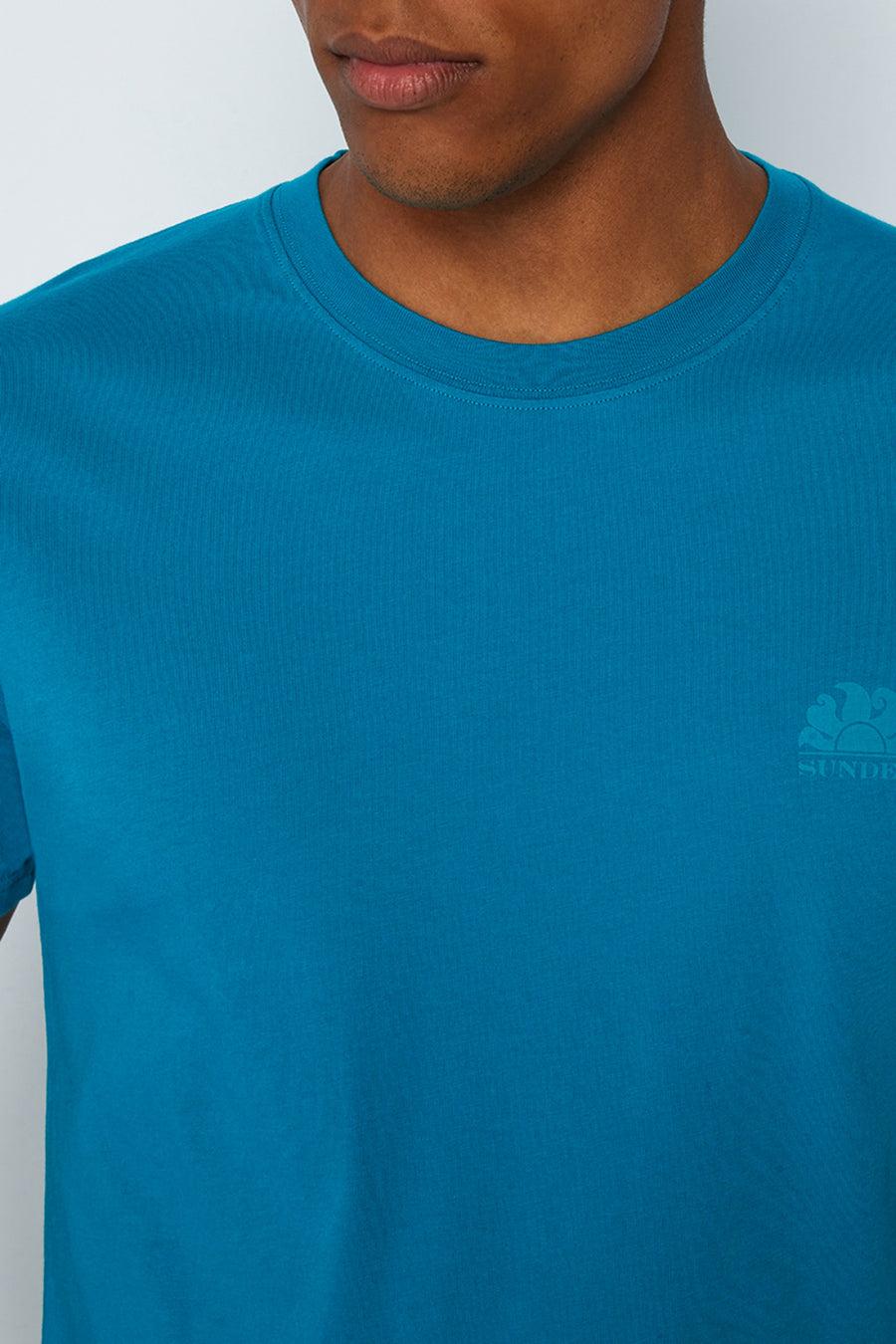 Sundek t-shirt girocollo con logo M129TEJ78OT-69400 Vendita