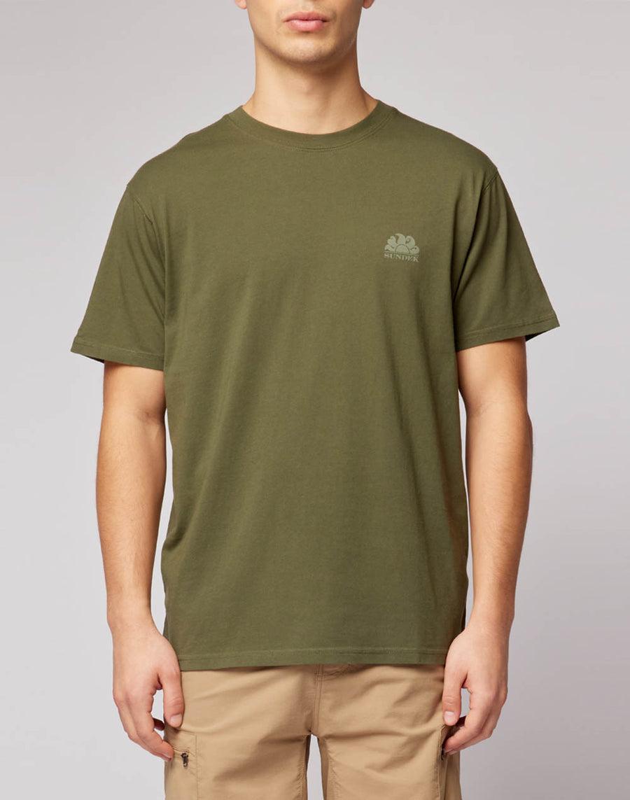 Sundek t-shirt girocollo con logo M129TEJ78OT-30200 Promozione