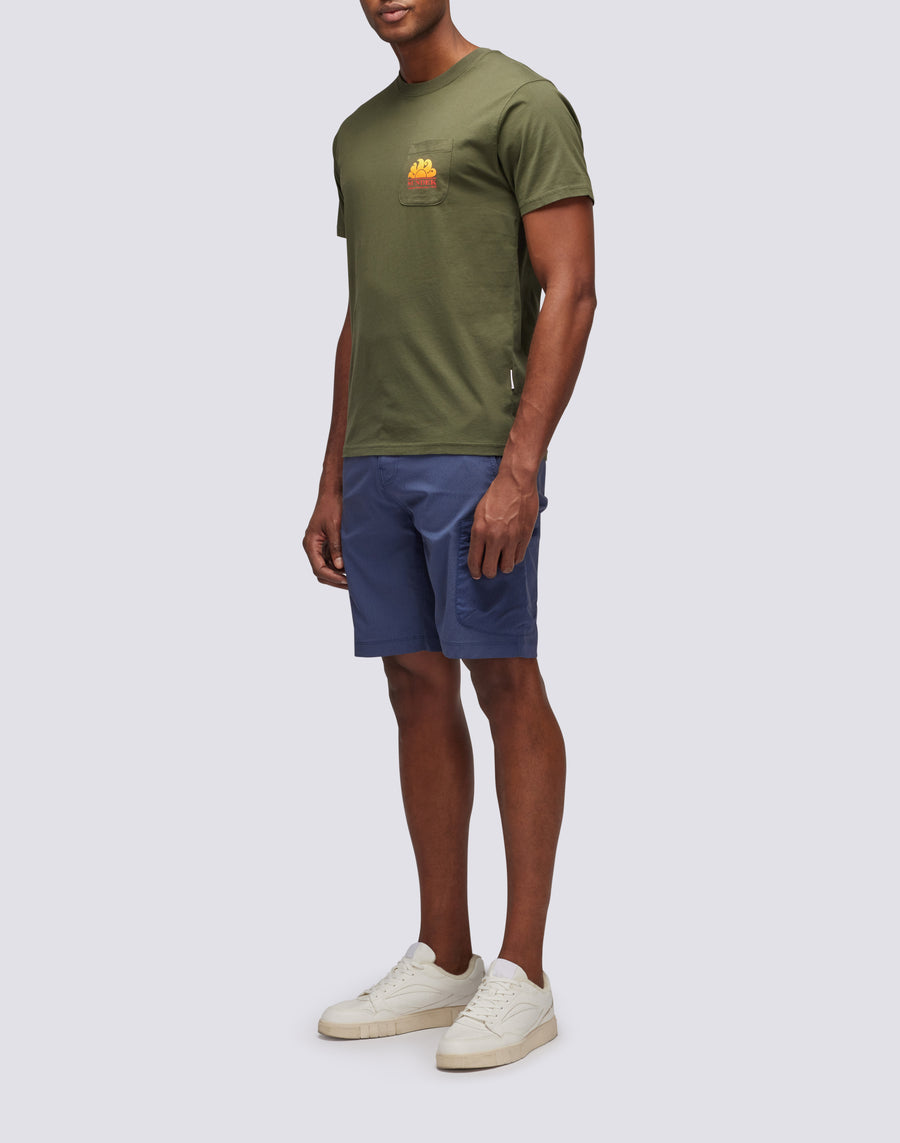 Sundek t-shirt new herbert girocollo con maxi-logo M028TEJ7800-30200 Pezzi Unici