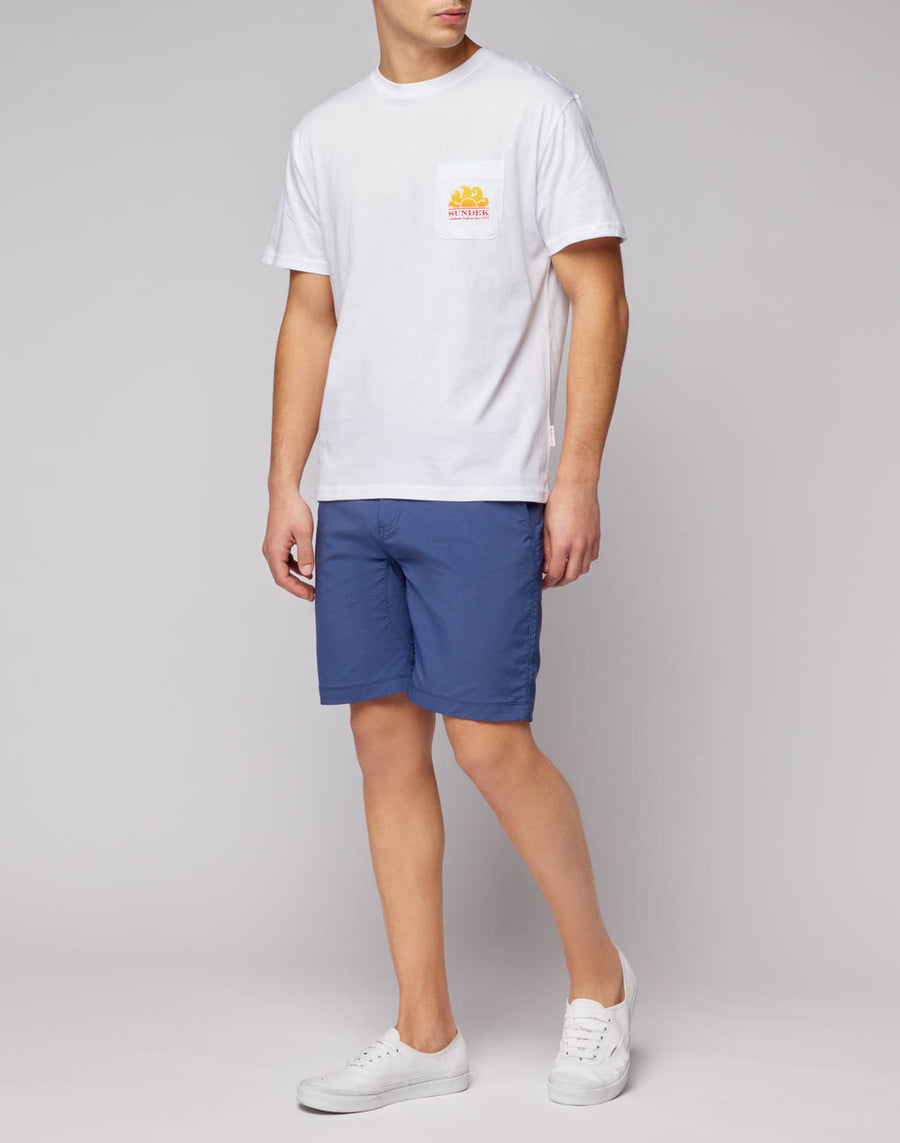 Sundek t-shirt new herbert girocollo con maxi-logo M028TEJ7800-00600 Qualità Garantita