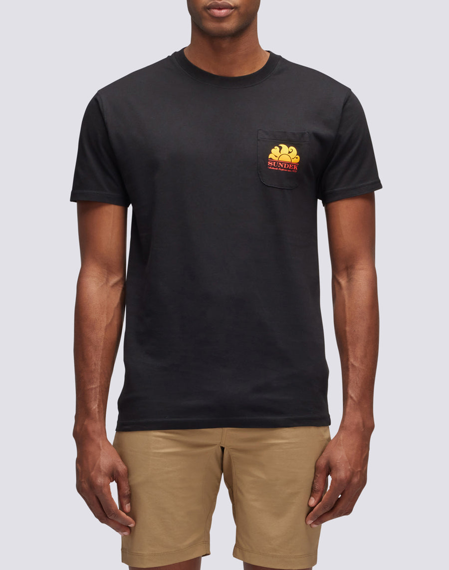 Sundek t-shirt new herbert girocollo con maxi-logo M028TEJ7800-00400 Negozi Online
