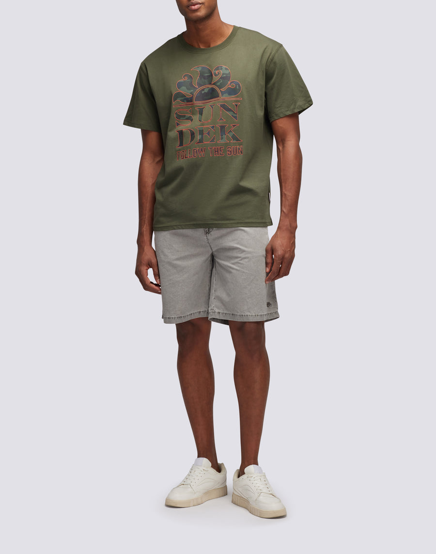 Sundek t-shirt stampa camou follow the sun M026TEJ7853-30200 Acquista Ora
