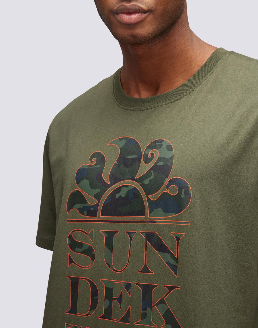 Sundek t-shirt stampa camou follow the sun M026TEJ7853-30200 Acquista Ora
