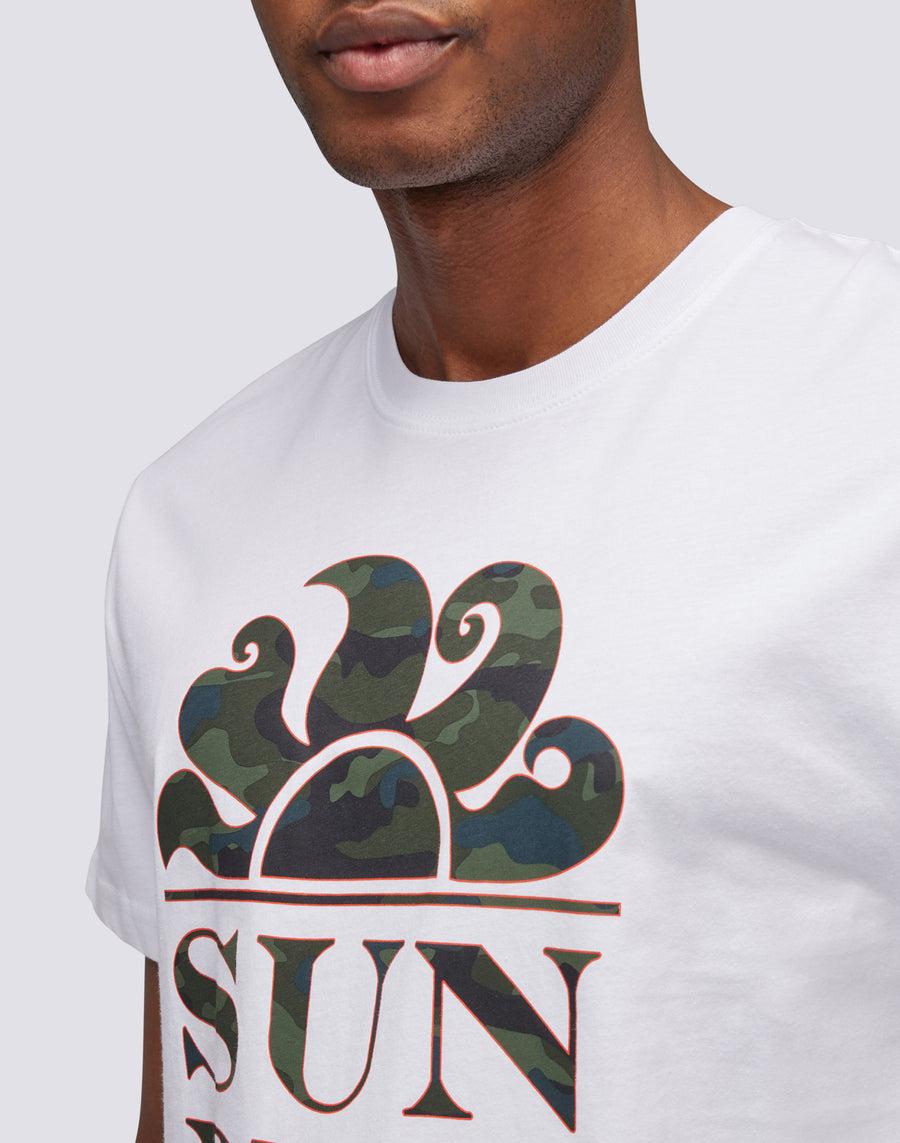 Sundek t-shirt stampa camou follow the sun M026TEJ7853-00600 Consegna Veloce
