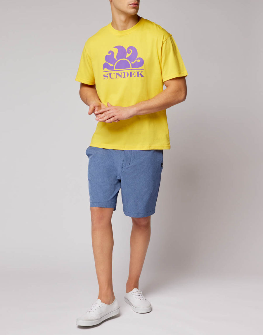 Sundek t-shirt girocollo con stampa logo M021TEJ7800-77201 Affare Del Giorno