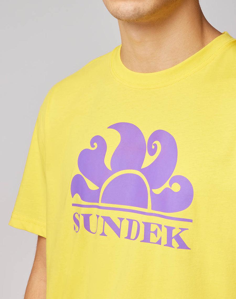 Sundek t-shirt girocollo con stampa logo M021TEJ7800-77201 Affare Del Giorno