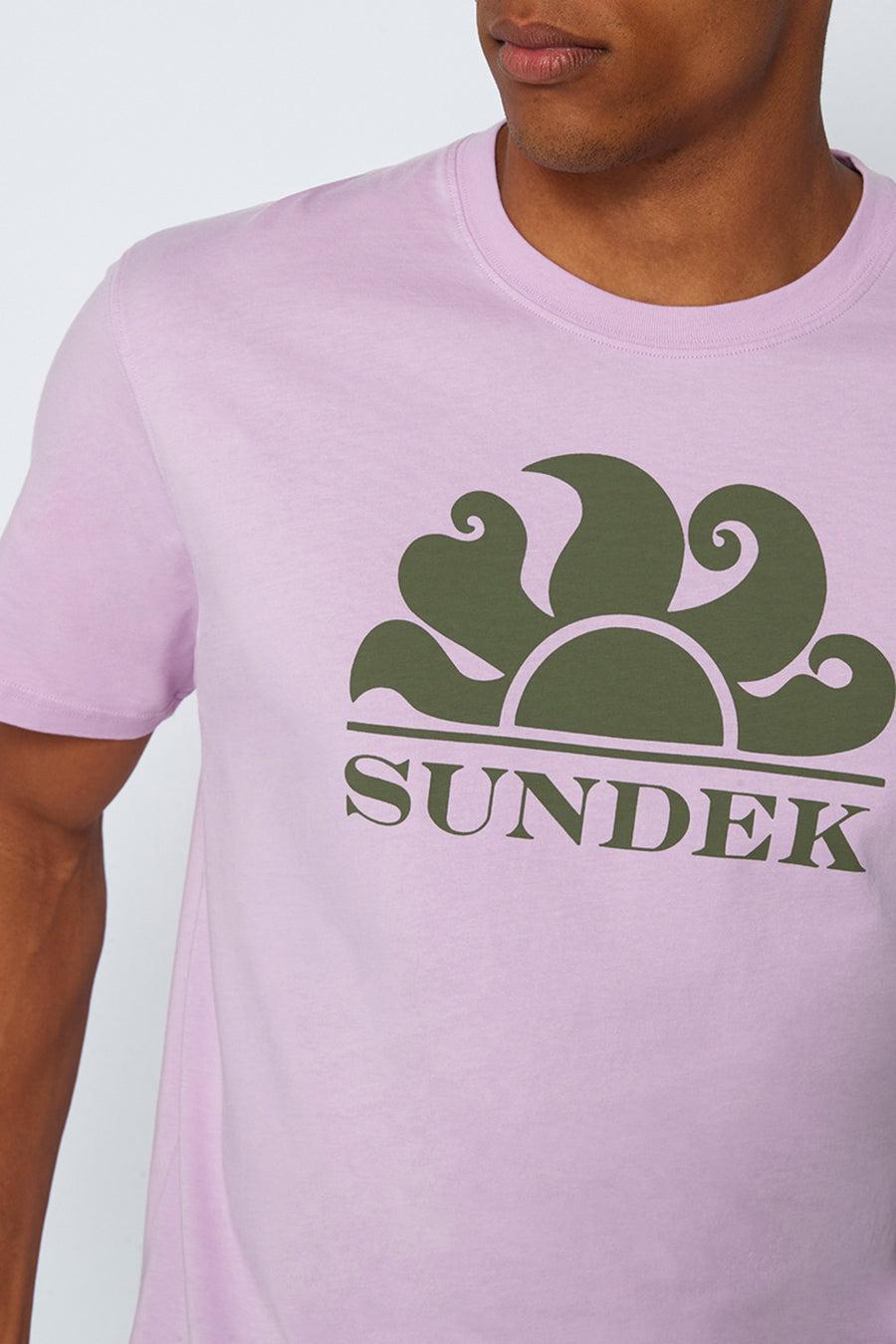 Sundek t-shirt girocollo con stampa logo M021TEJ7800-69501 Prezzo Ridotto