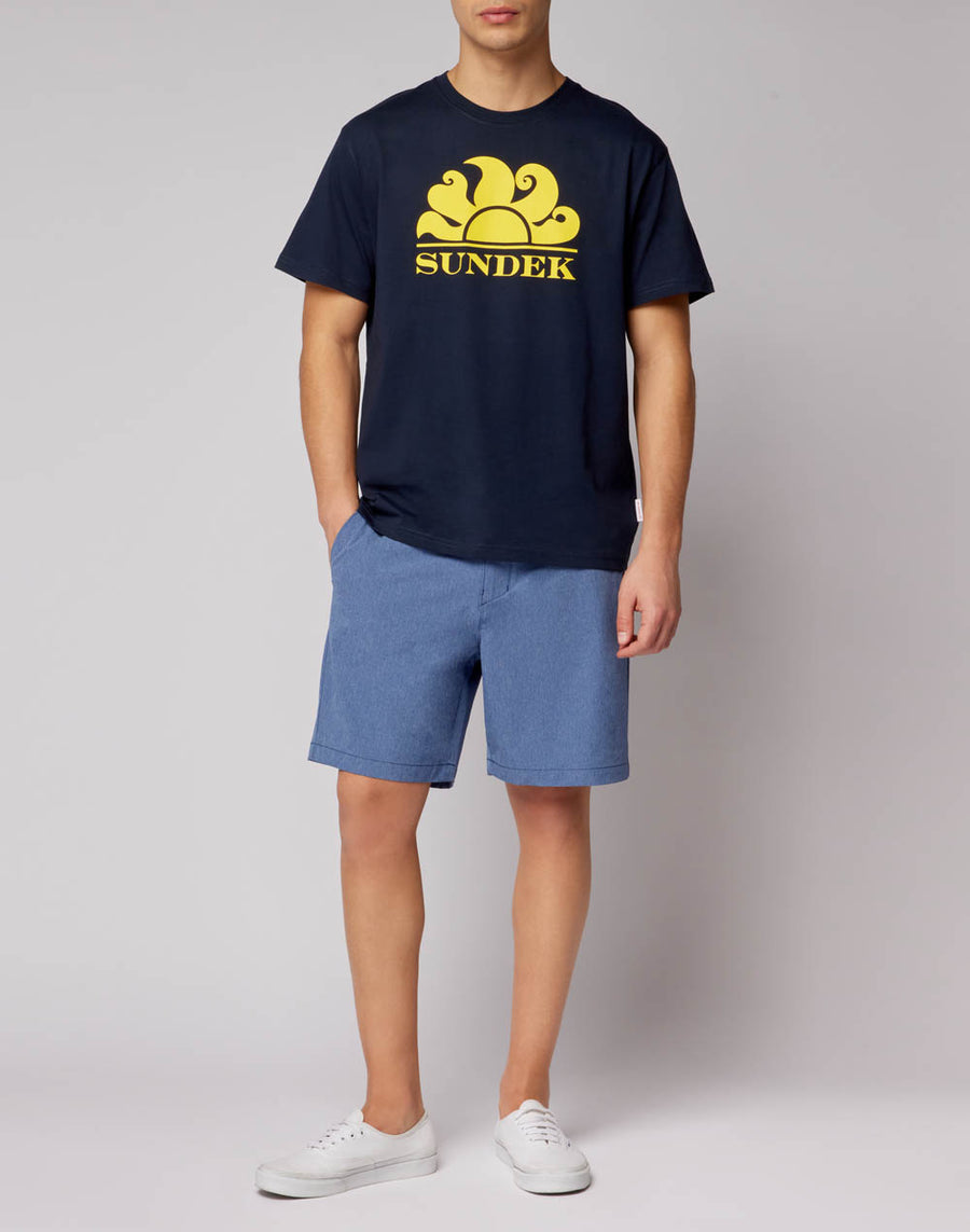 Sundek t-shirt girocollo con stampa logo M021TEJ7800-00705 Sottocosto