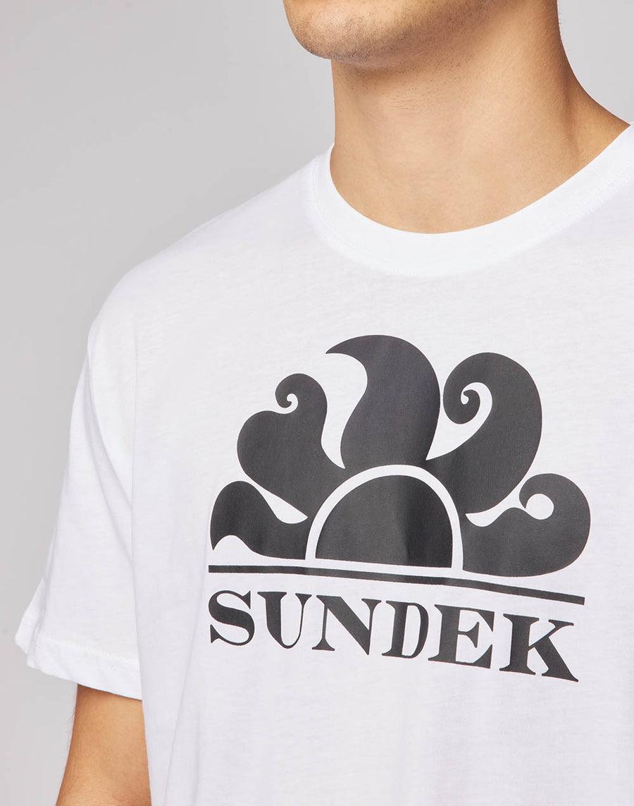 Sundek t-shirt girocollo con stampa logo M021TEJ7800-00605 Convenienza