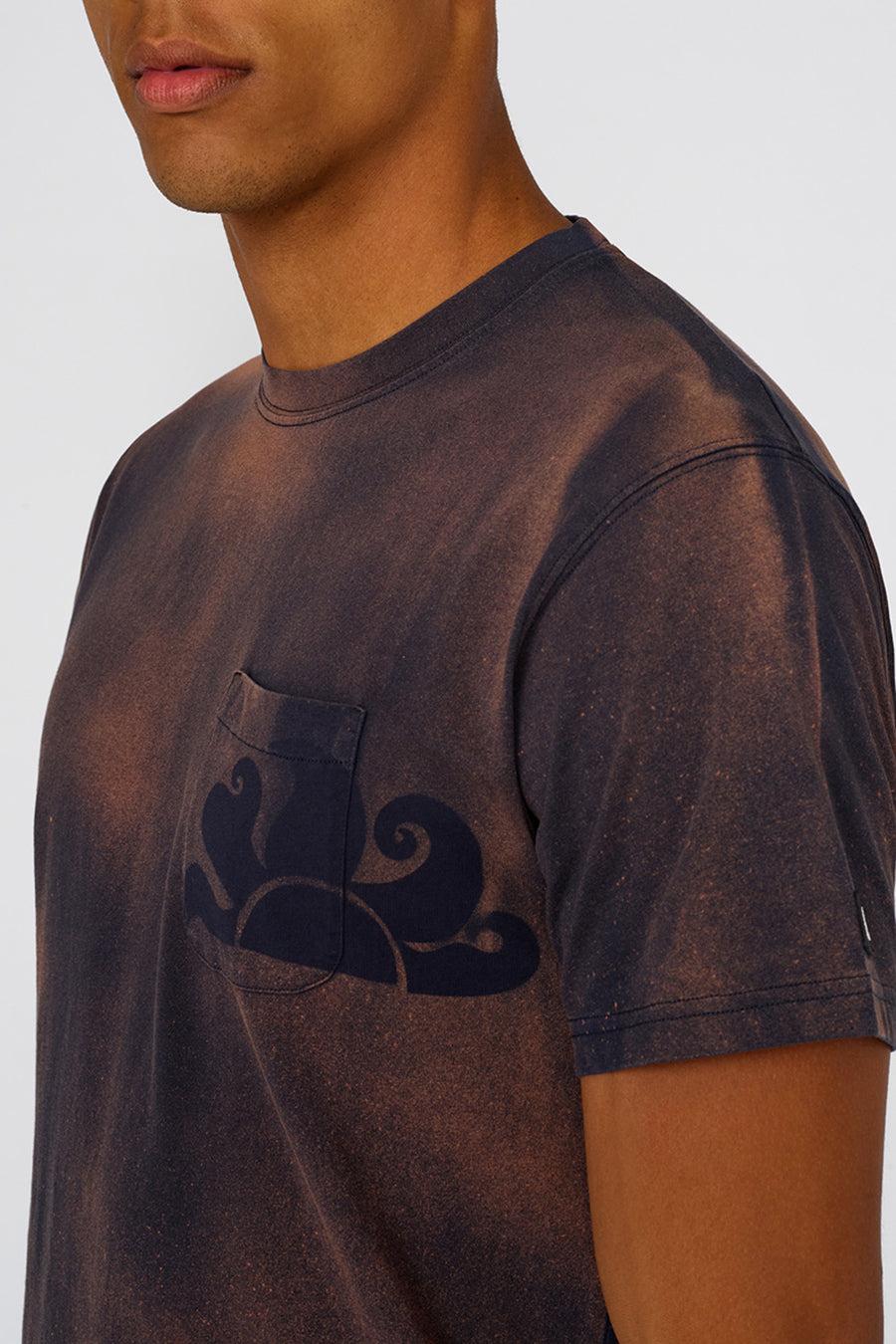 Sundek t-shirt con logo stampato a mano GM192TEJE3TC-983TC Offerte