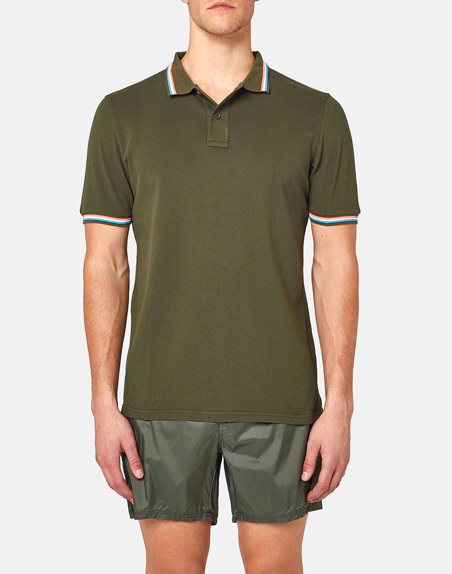 Sundek Polo Brice in cotone piquet con dettagli tricolor M779PLJ6500-30207