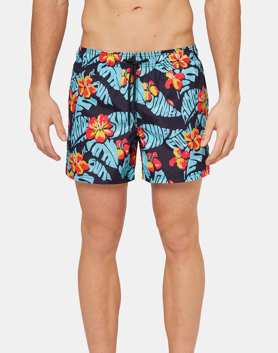 Sundek COSTUME DA BAGNO CORTO CON STAMPA FANTASIA TROPICALE M633BDRT4BO-004BO