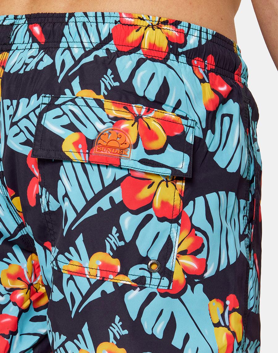 Sundek COSTUME DA BAGNO CORTO CON STAMPA FANTASIA TROPICALE M633BDRT4BO-004BO I Più Venduti