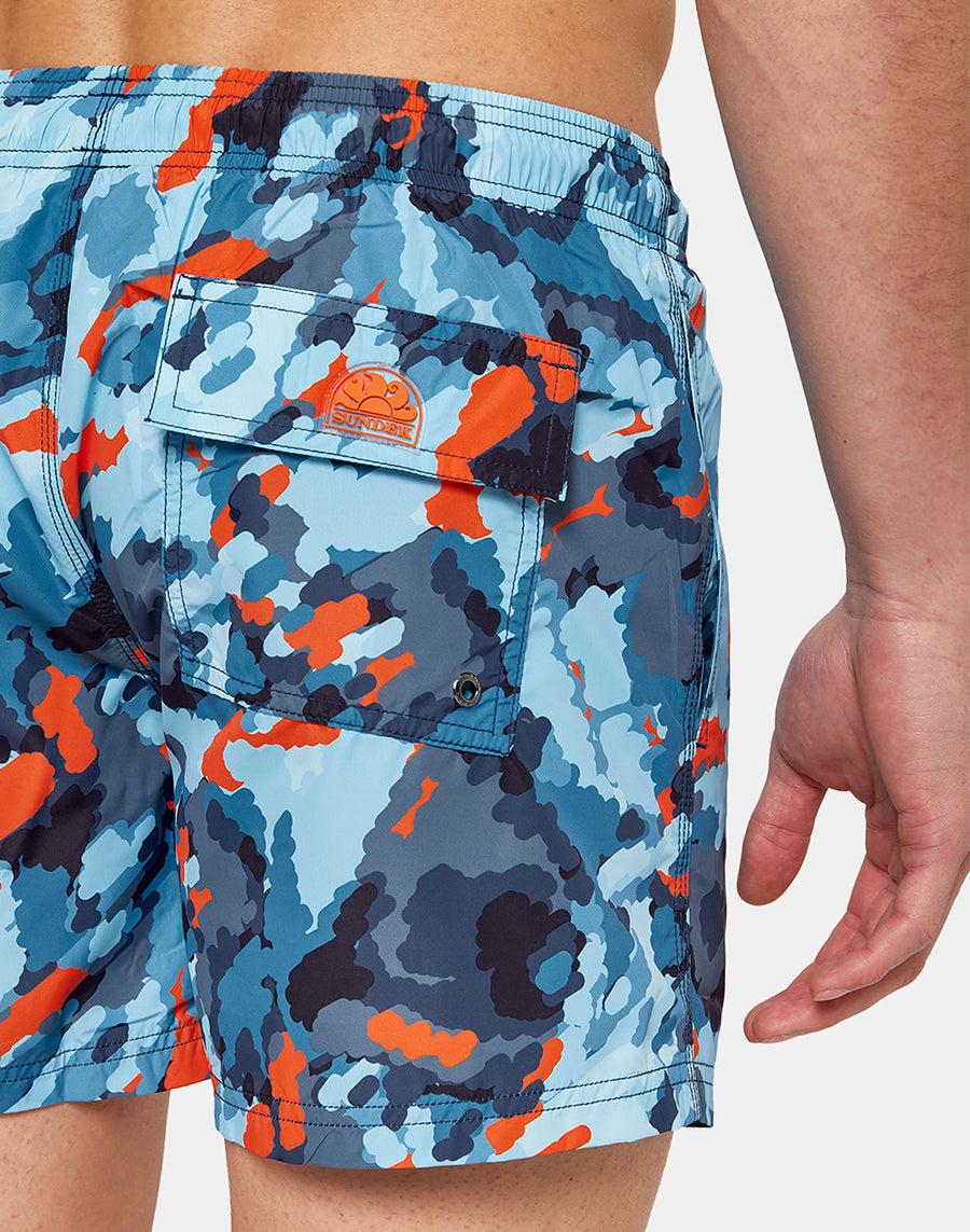 Sundek Costume da bagno corto con stampa Camo Sketch M633BDRT42C-4242C Vendite Flash
