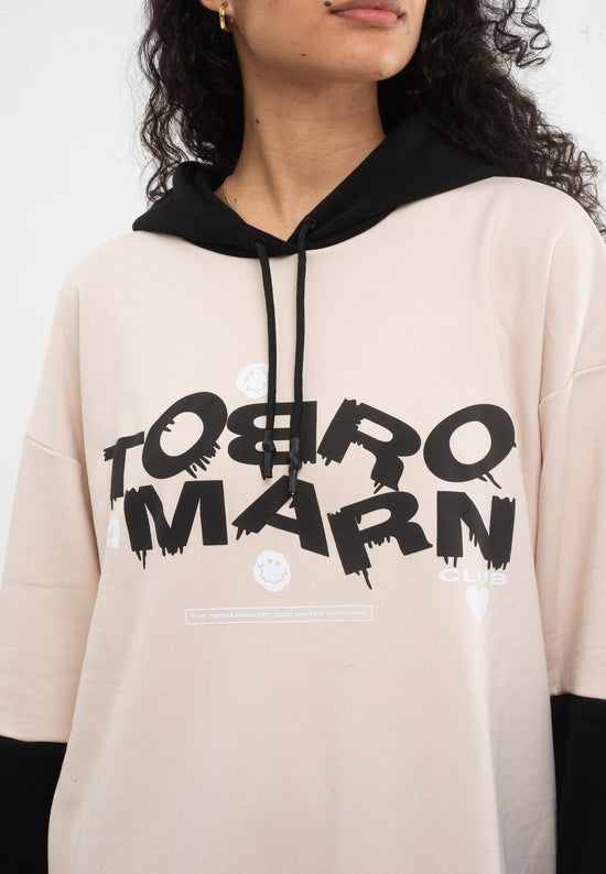 Tom Barron Felpa con cappuccio oversize Signature Pezzi Unici