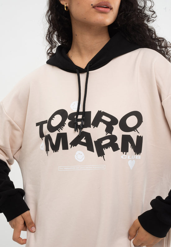 Tom Barron Felpa con cappuccio oversize Signature Pezzi Unici