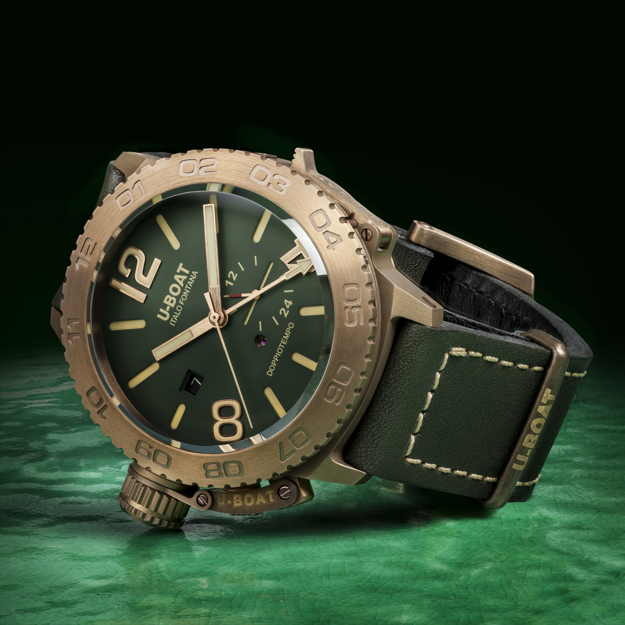 U Boat DOPPIOTEMPO 46MM BRONZO GR In Vendita