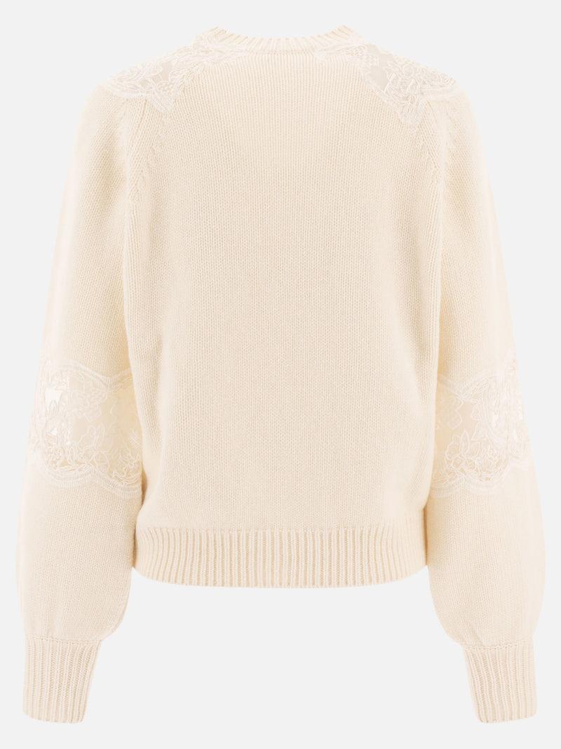 ﻿Vietti Elie Saab Maglione con inserti in pizzo 2025