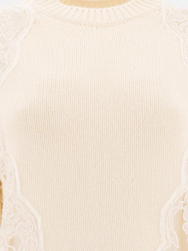 ﻿Vietti Elie Saab Maglione con inserti in pizzo 2025