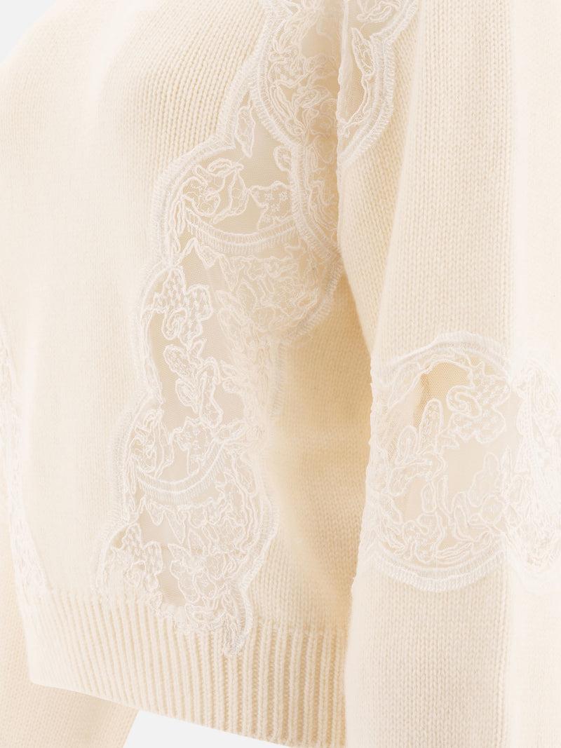﻿Vietti Elie Saab Maglione con inserti in pizzo 2025