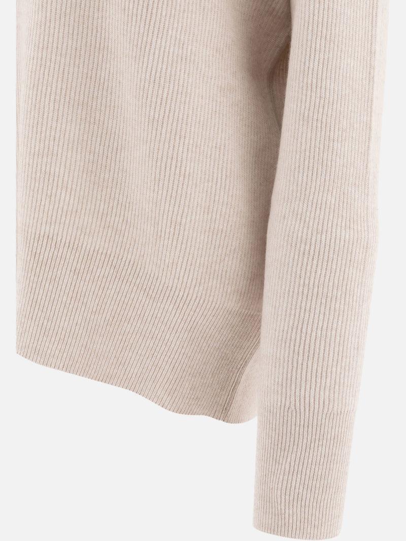 Vietti Brunello Cucinelli Maglione in cashmere con Precious Ribbed Collar Negozi Online
