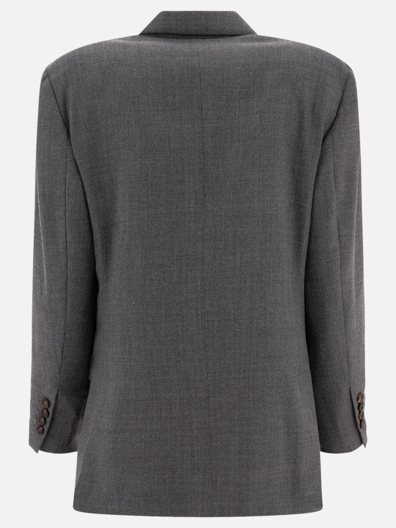 Vietti Brunello Cucinelli Blazer monopetto in misto lana Consegna Veloce