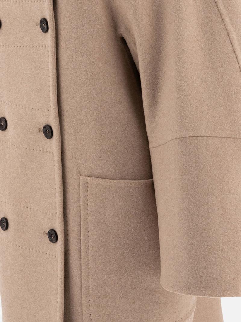Vietti Max Mara Cappotto doppiopetto in lana e cashmere In Saldo