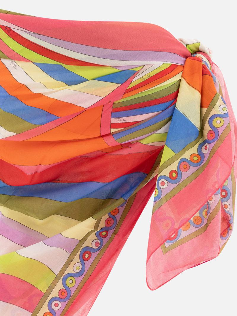 Vietti Pucci Sarong con stampa Iride e Onde In Linea