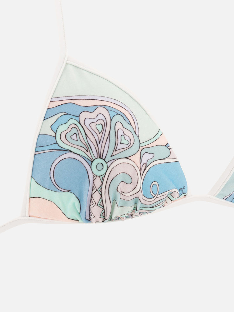 Vietti Pucci Top bikini con stampa Orchidee Pezzi Unici