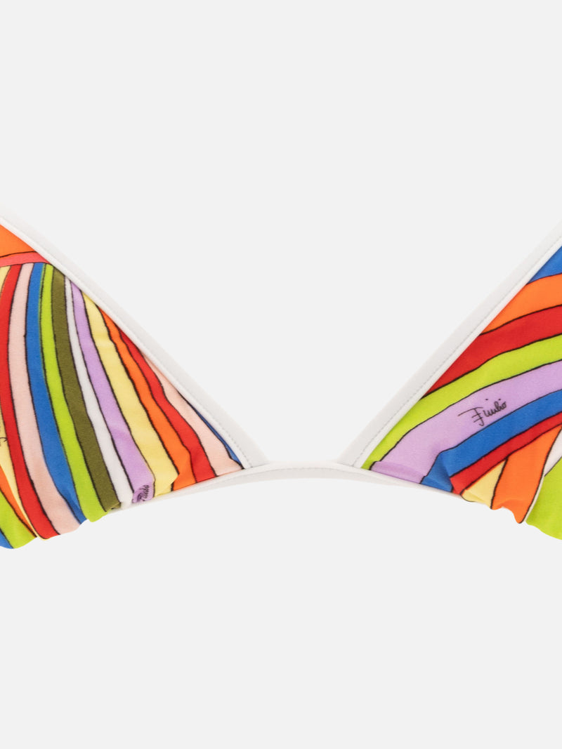 Vietti Pucci Top bikini con stampa Iride Soddisfazione Garantita