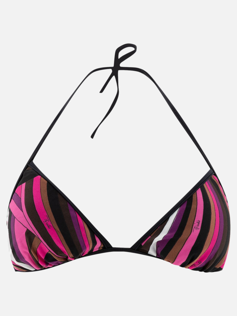 Vietti Pucci Top bikini con stampa Iride