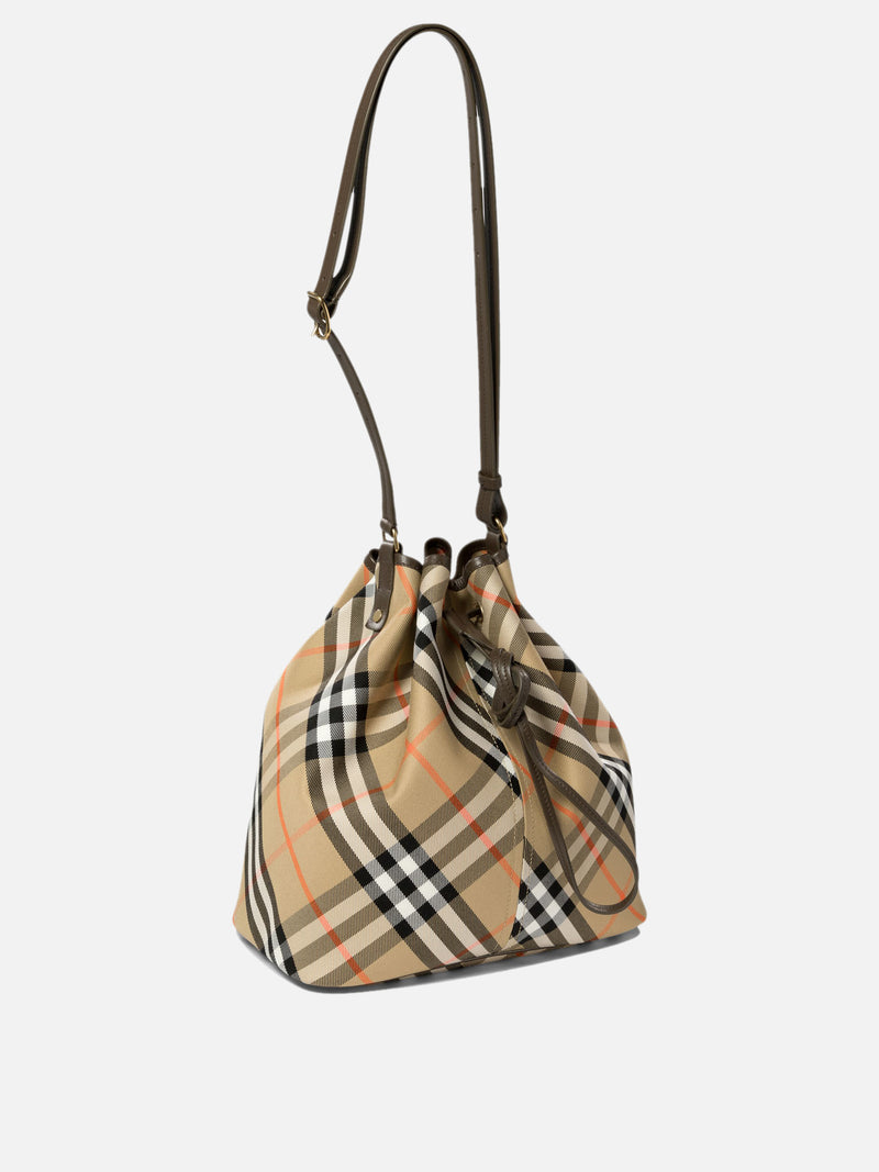 Vietti Burberry Borsa a secchiello "Vintage Check" Italy
