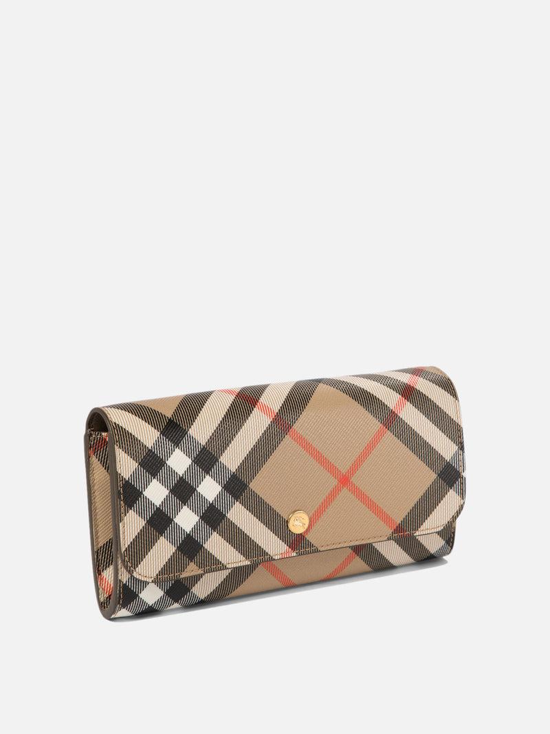 Vietti Burberry Portafoglio continental Check Presa