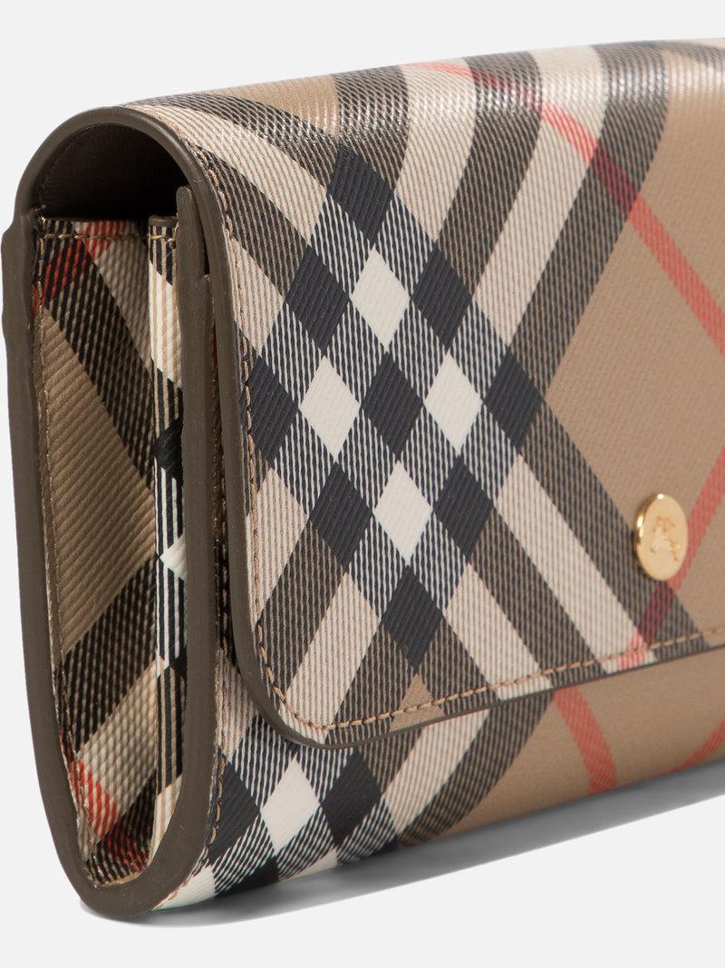 Vietti Burberry Portafoglio continental Check Presa