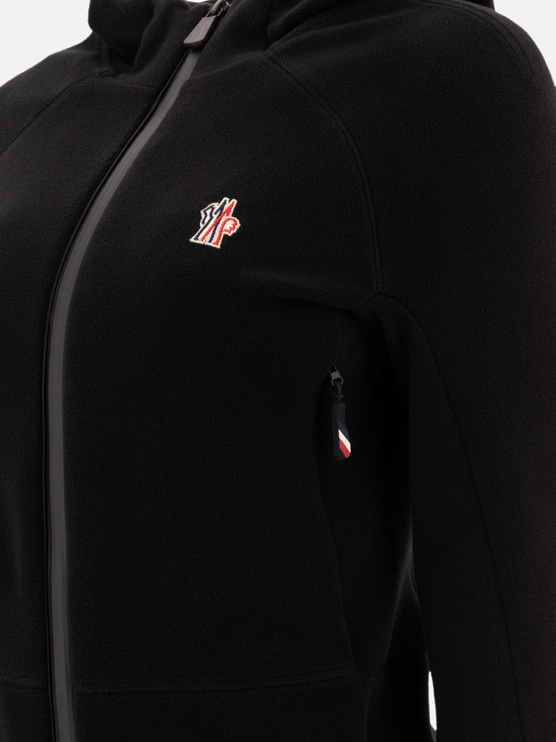 Vietti Moncler Grenoble Giacca in pile con cappuccio e zip Italia