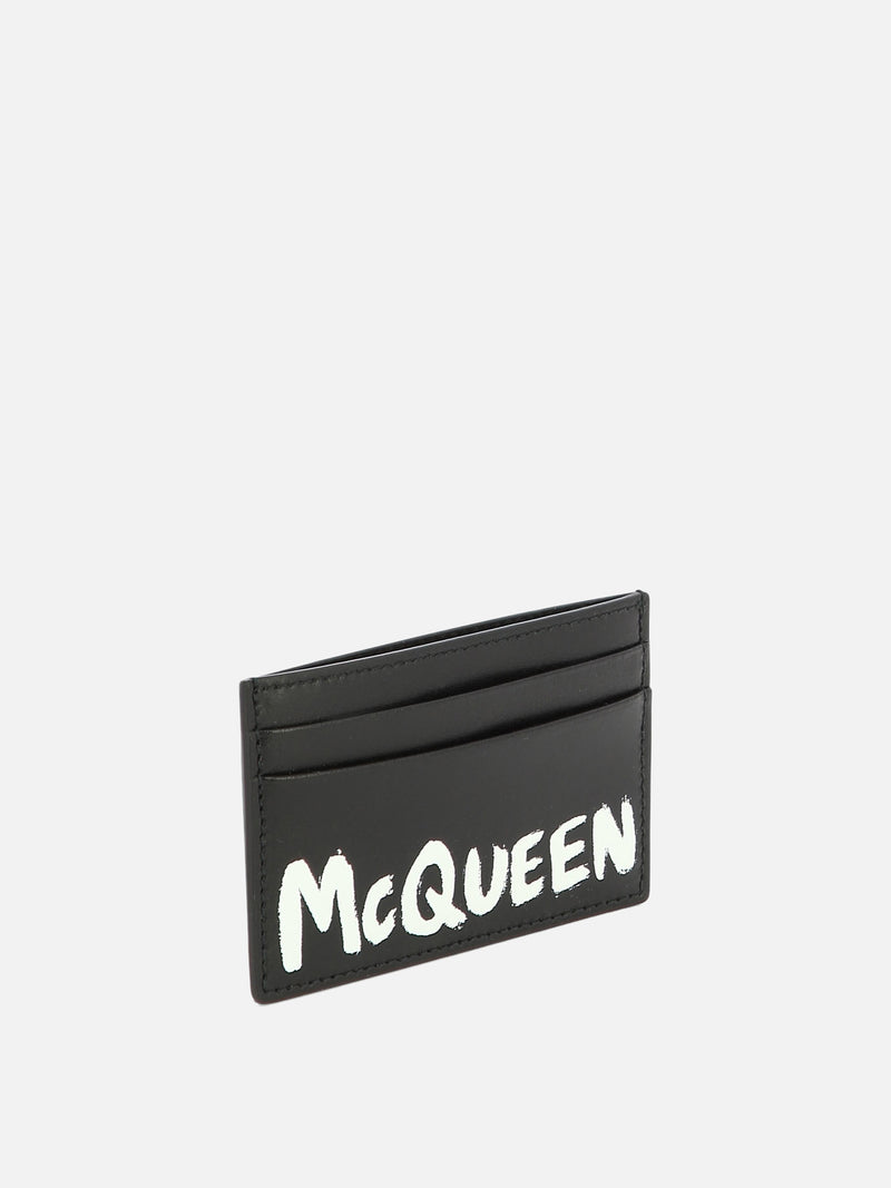 Vietti Alexander McQueen Portacarte "McQueen Graffiti" Nuova