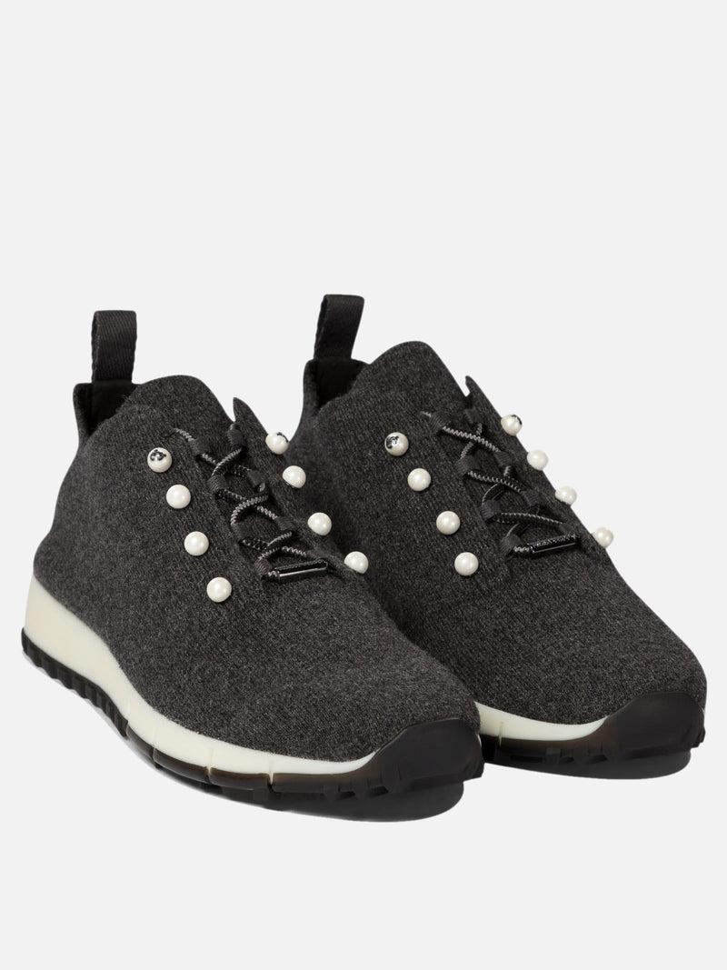 Vietti Jimmy Choo Sneaker in cashmere "Veles" Negozi Online