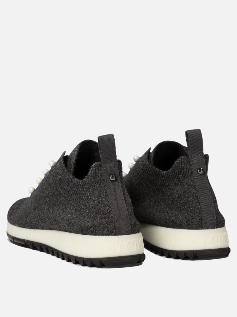 Vietti Jimmy Choo Sneaker in cashmere "Veles" Negozi Online