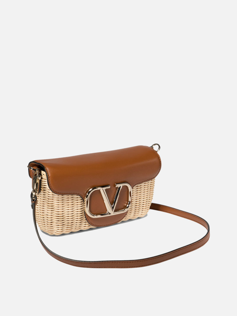 Vietti Valentino Garavani Borsa a tracolla "Locò" in midollino Negozi Online