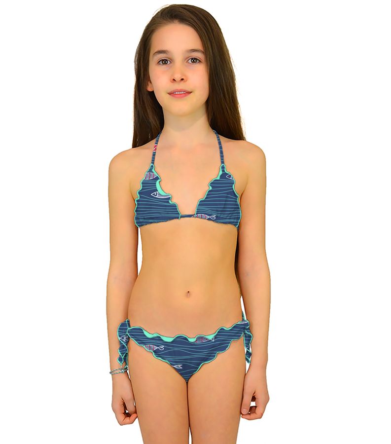 Zeybra TRIANGOLO BAMBINA ARRICCIATO SARDINE NAZIONALE 2025
